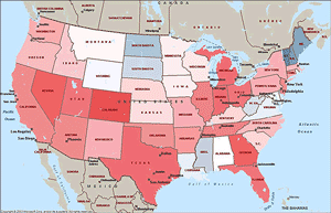 foreclosures rates by state